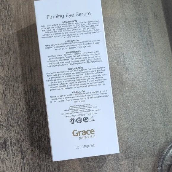 Grace Perfect Skin Eye Solution - White and Gold